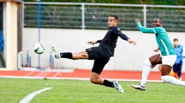 Curtis Kabeya avait rendu espoir aux Merles peu avant le repos. ©EdA - Christophe Béka 