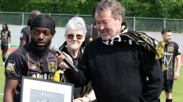 Dieudonné Lwangi a marqué pour sa dernière avec Namur. - D.L